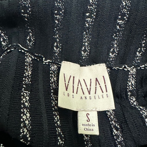 VIA VAI Los Angeles NWT Patsy Dress Set Black With Cream Polka Dots - Picture 14 of 16